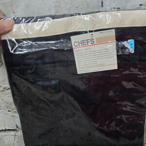 CHEFS Kitchen Apron Black 100% Cotton #29697